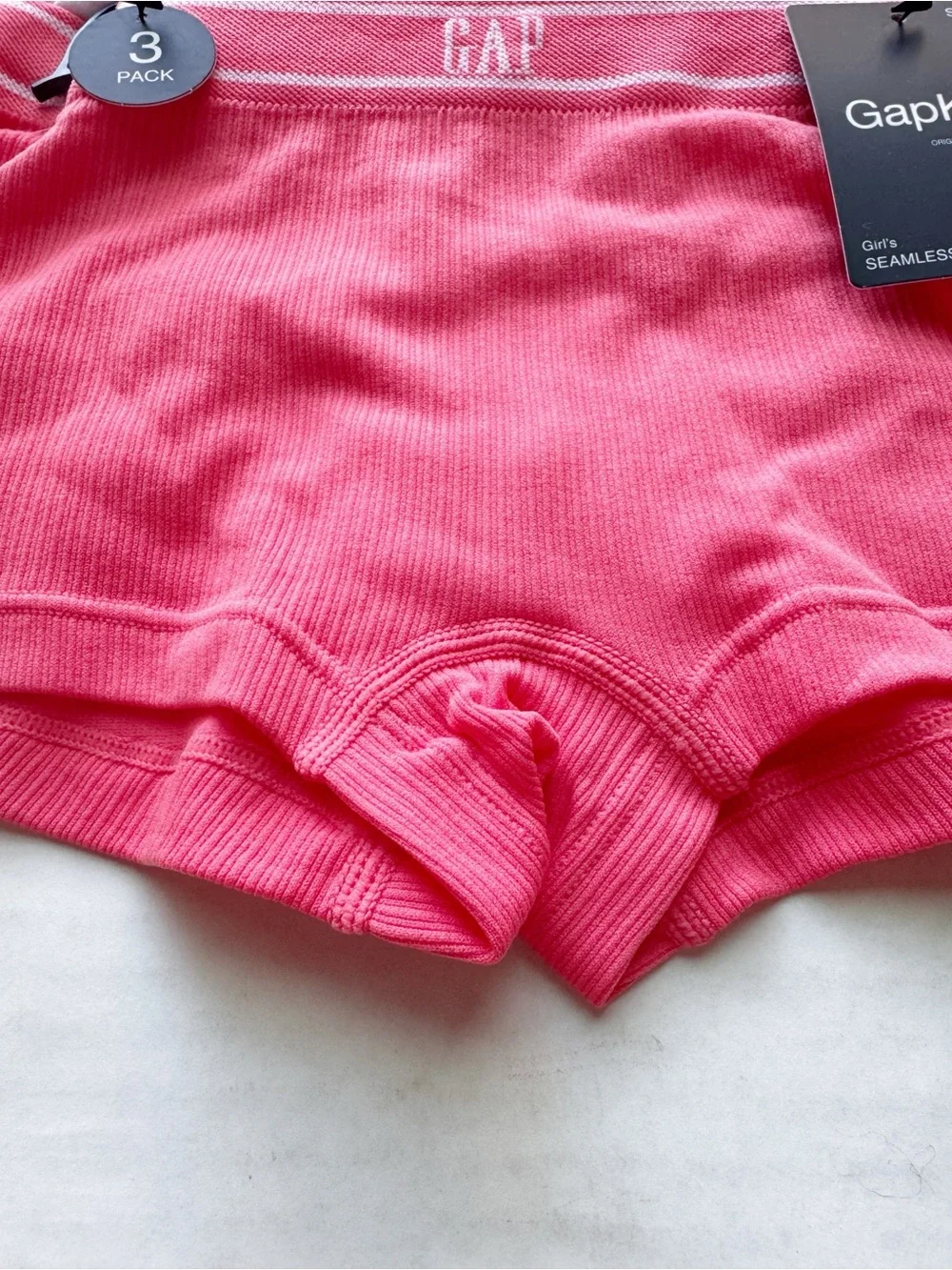 GapKids Girl's New 3-Pack Seamless Boyshort Underwear in size S 6-7Y NWT - Picture 4 of 10
